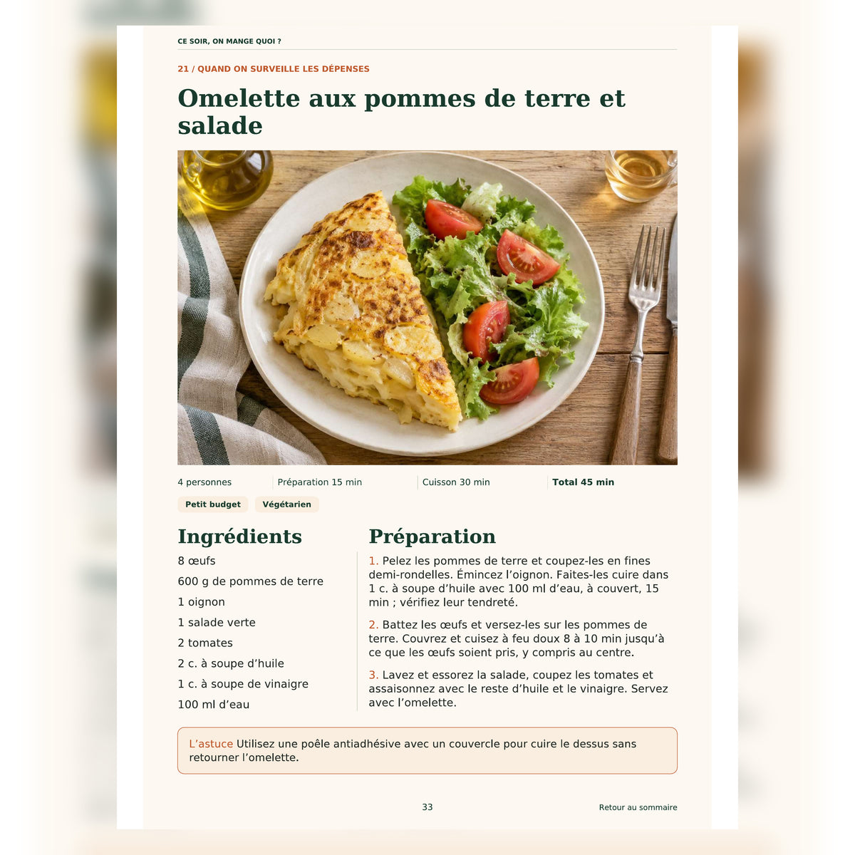 Ce soir, on mange quoi ? — 100 repas faciles